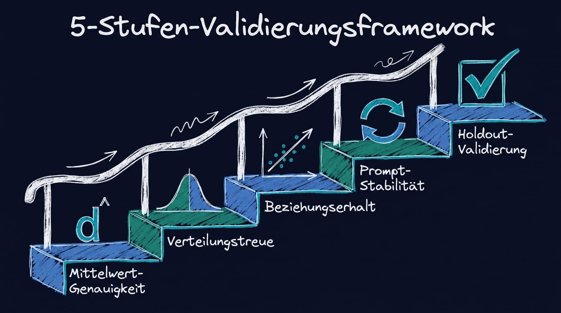 5-Stufen-Validierungsframework für synthetische Panels