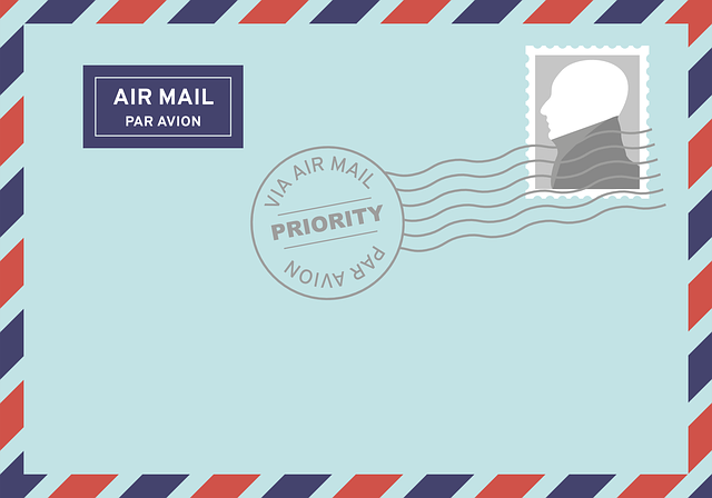 post office, airmail, letter, par avion