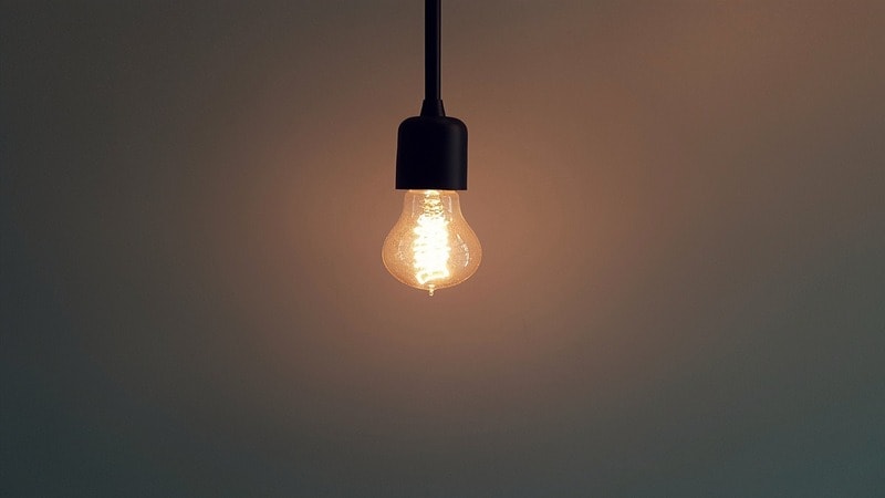 Light bulb demonstrating brightness and lux levels
