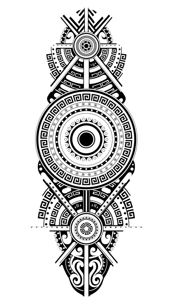 Maori Tribal Tattoo Design 