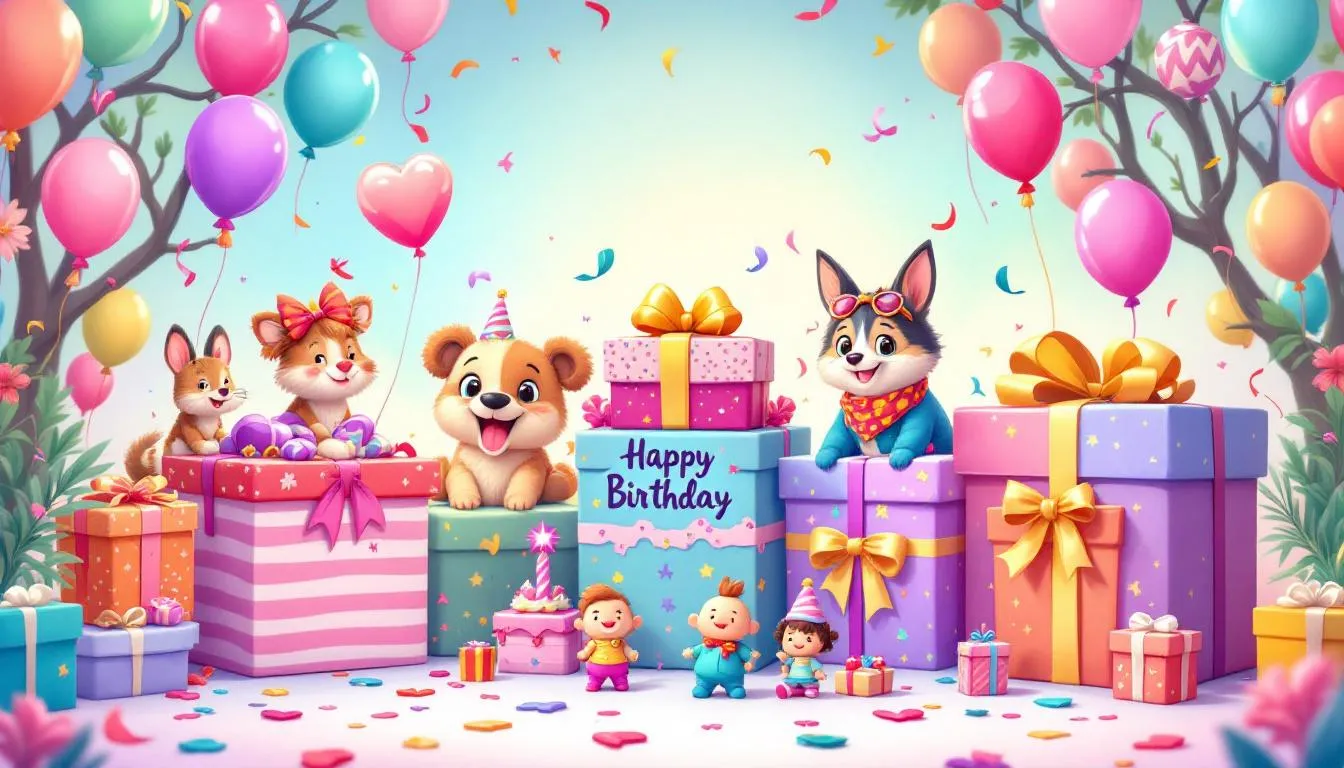 A collection of personalized birthday gifts showcasing unique designs and heartfelt messages.