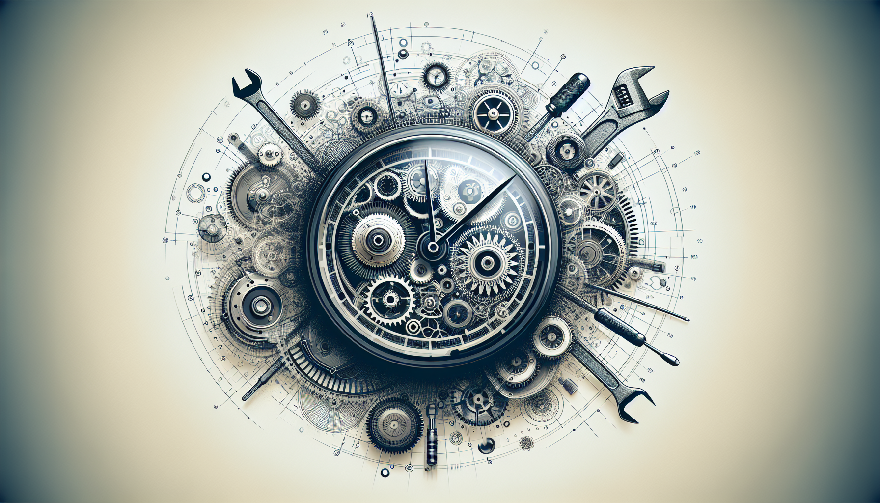 A clock symbolizing fast and reliable appliance repair service.