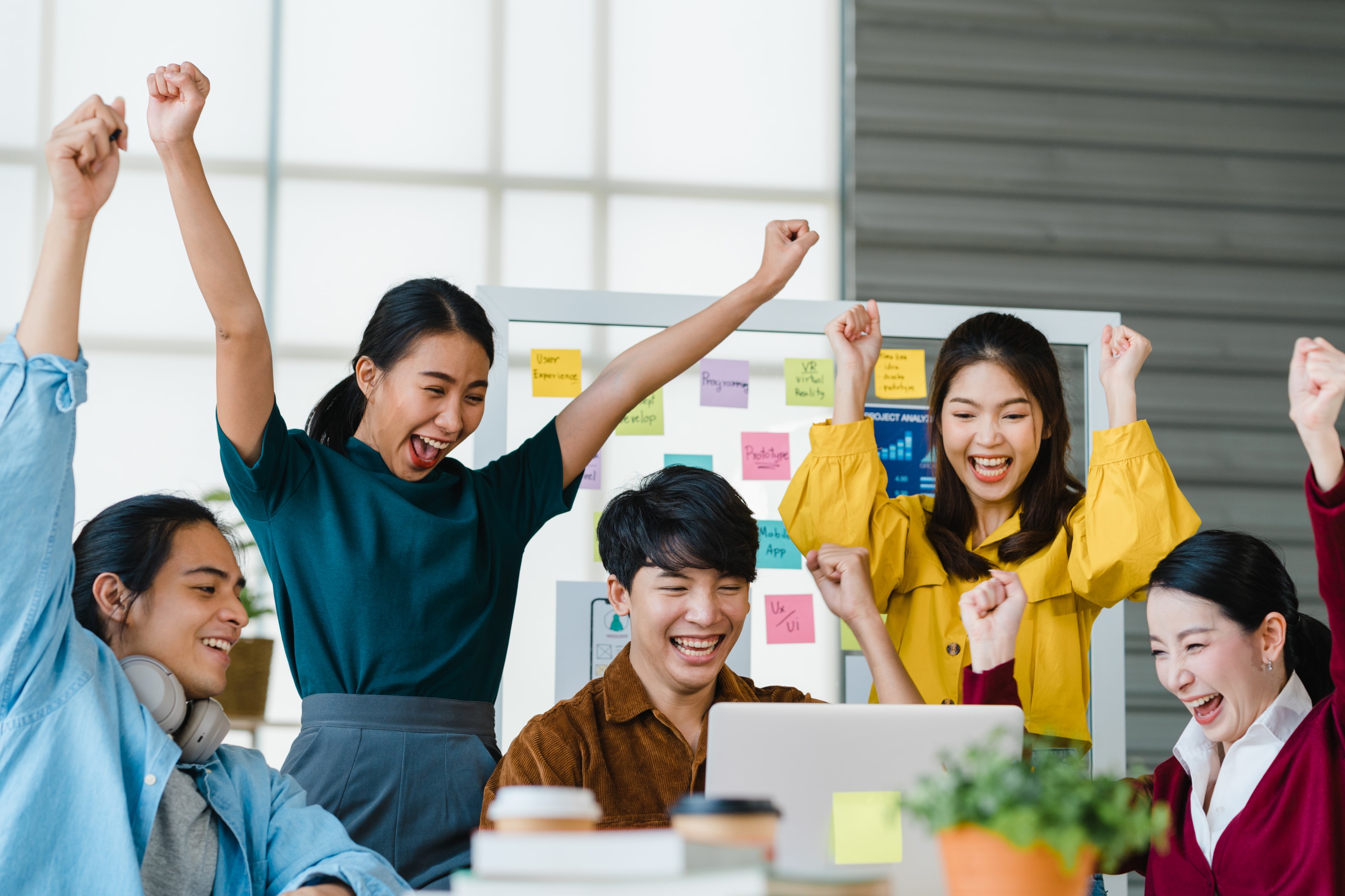 Happier employees become productive workers. 