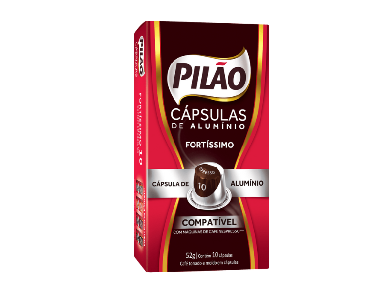 Embalagem de cápsulas para Nespresso. Imagem: www.pilao.com.br/
