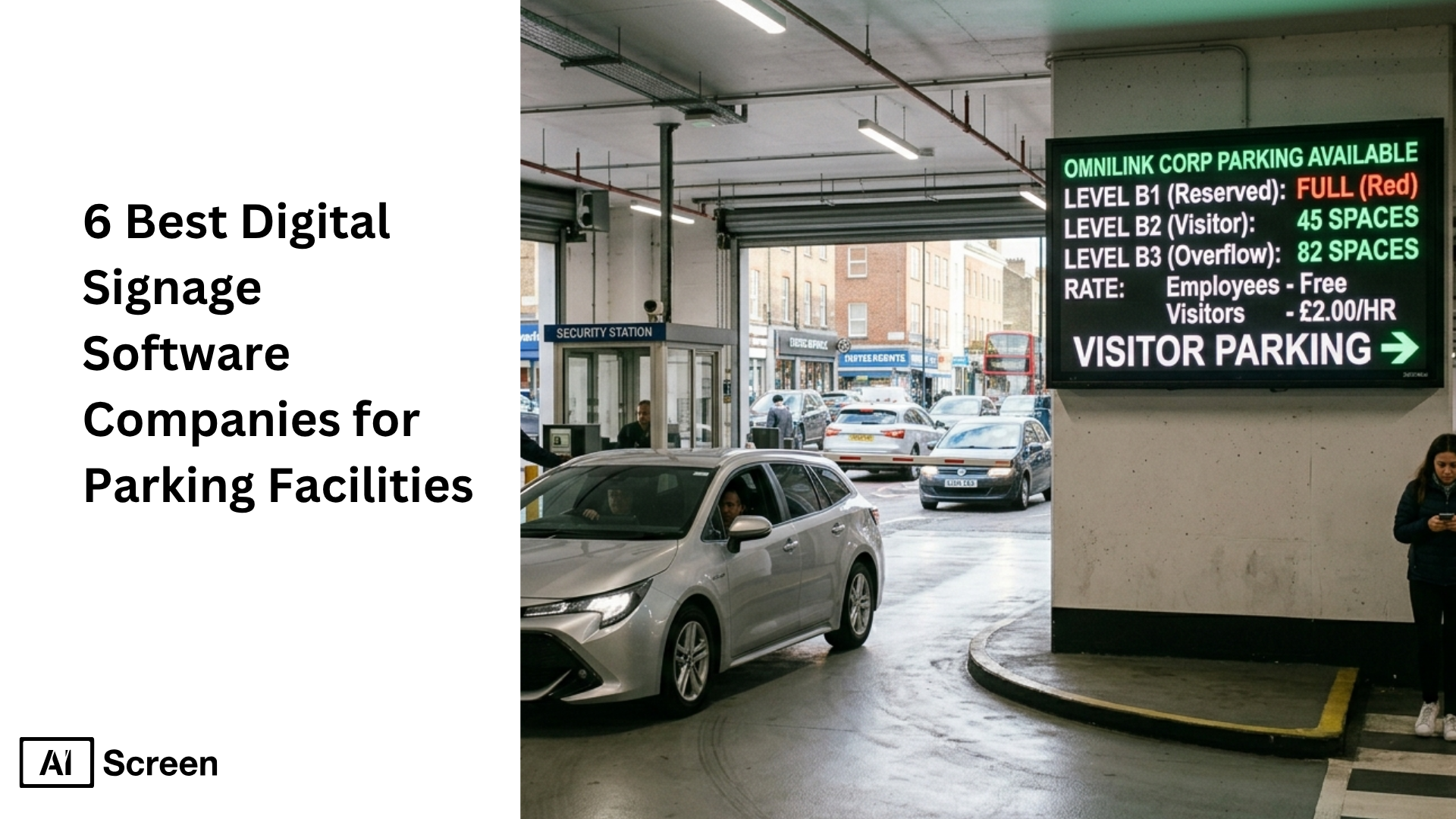 6 Best Digital Signage Software Companies for Parking Facilities 1 professional software for parking facilities managing live parking content