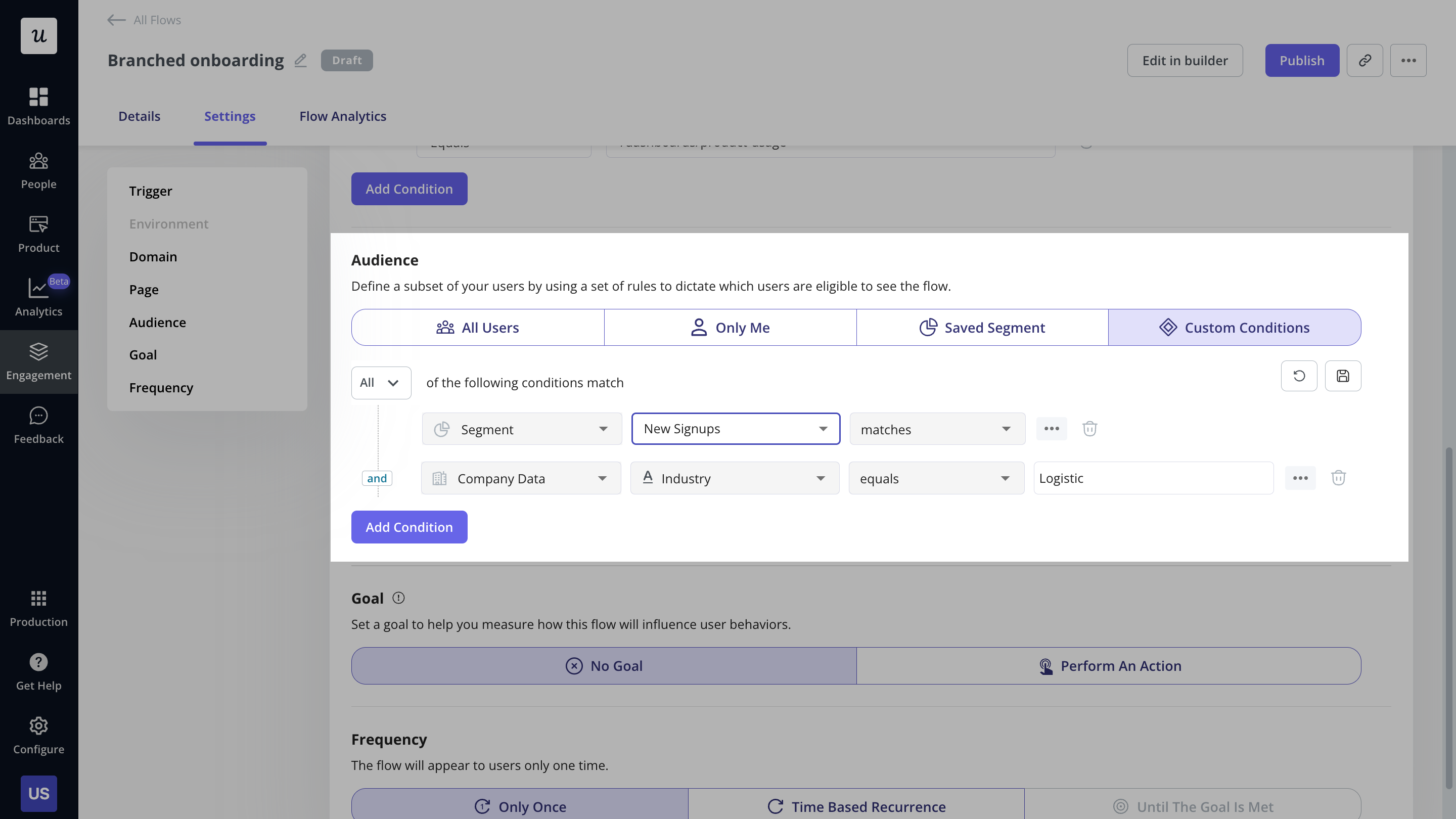 Personalizing flows for different segments in Userpilot 