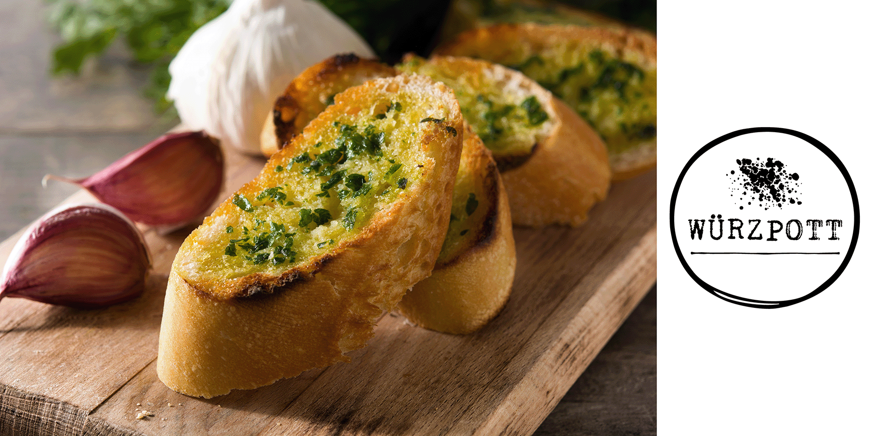 Wurzpott Garlic Bread with Italian Seasoning