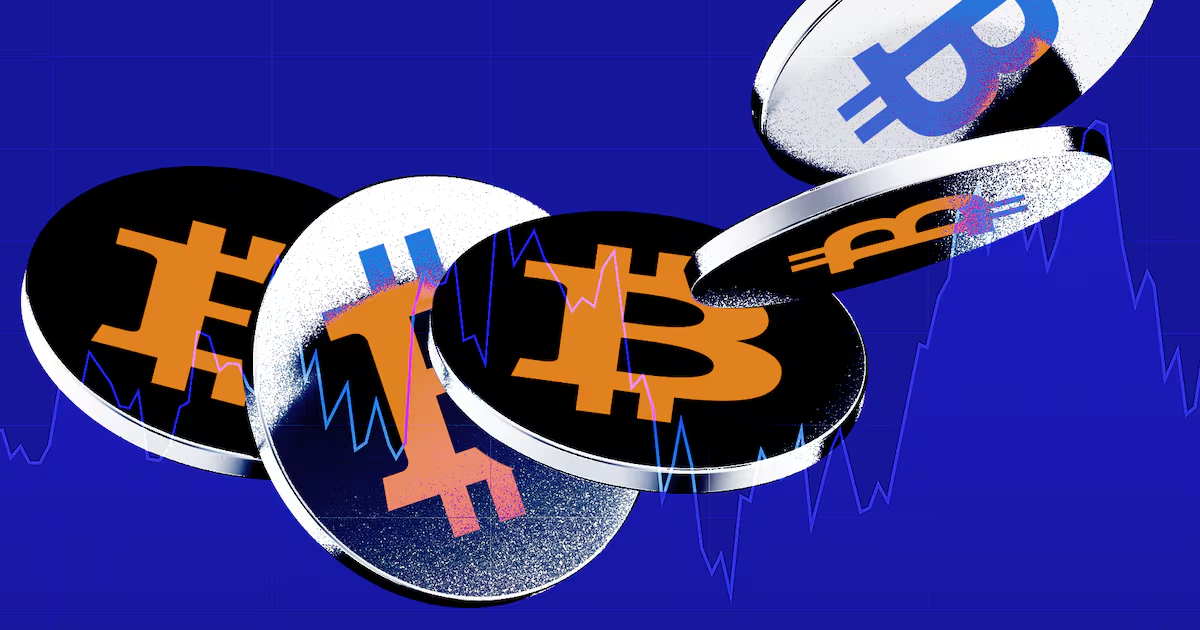 An image depicting Bitcoin's investment trends over time.