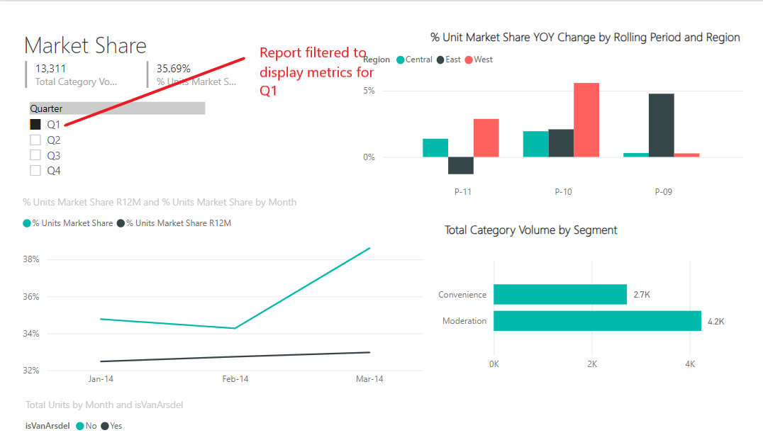 Filtered Power BI Report 