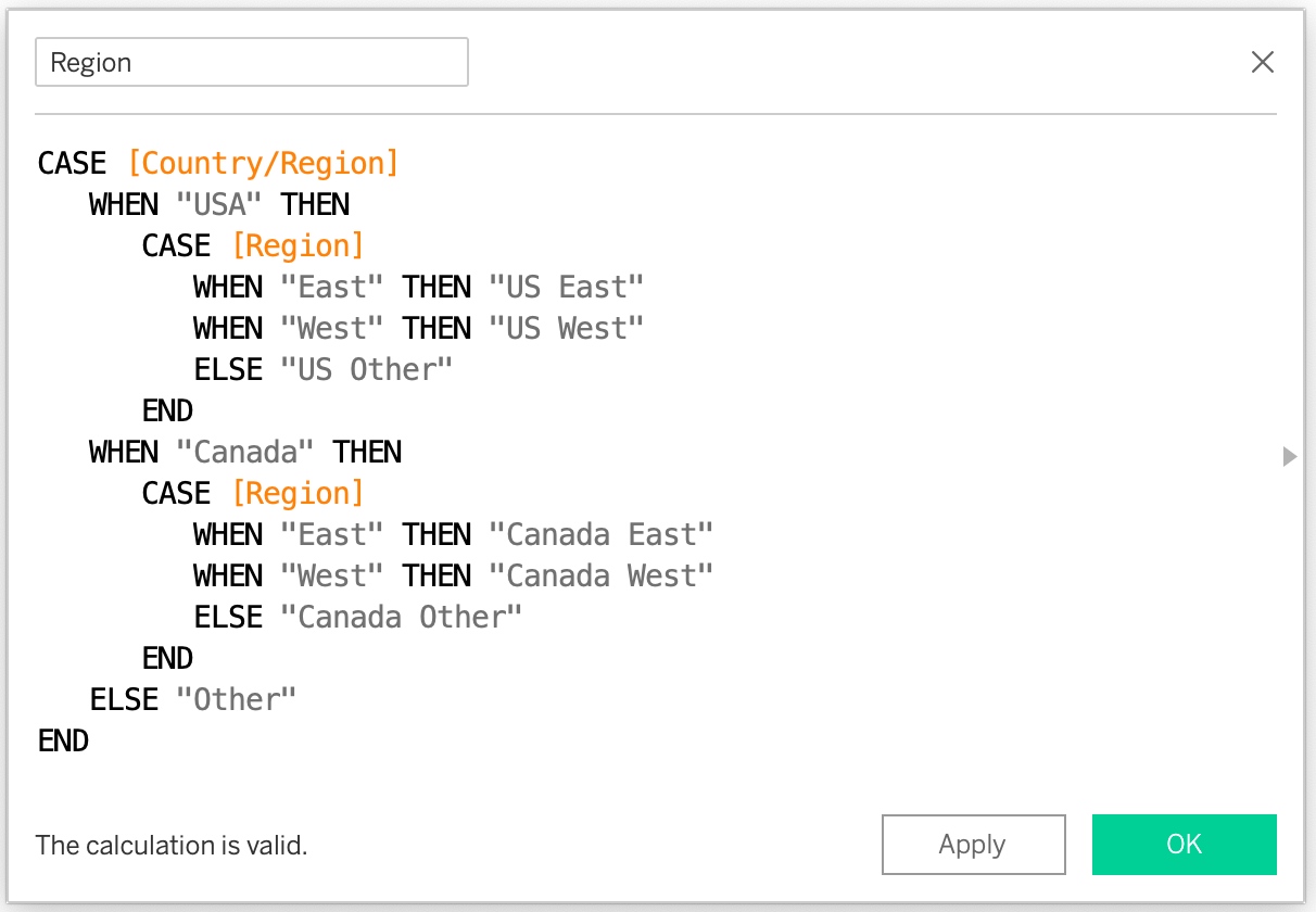 Tableau Case Statement: How to Evaluate a Single Expression – Master ...