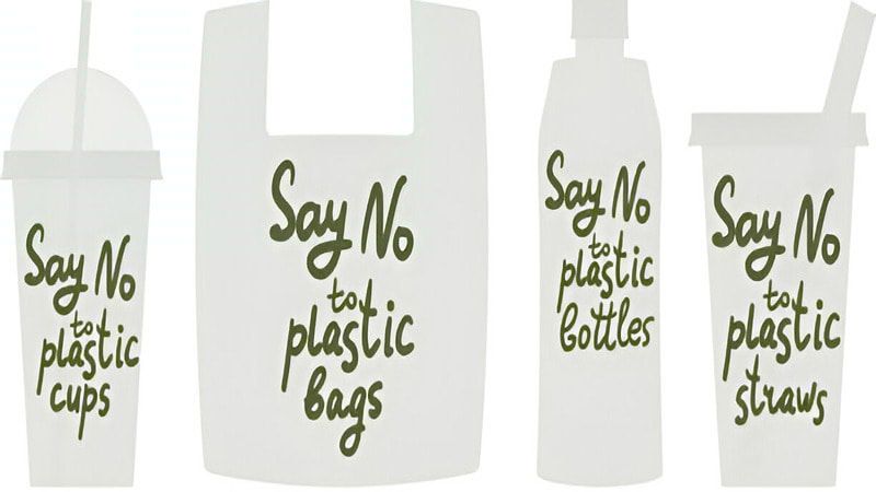 say no to plastic products