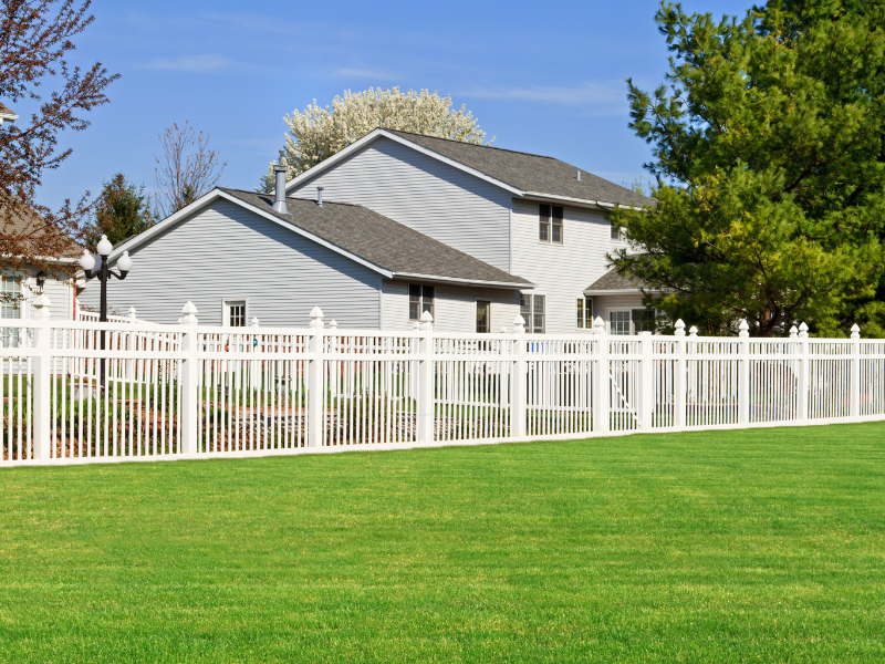 An image showing various types of residential fences suitable for Phoenix homes.