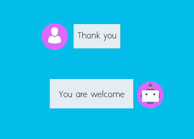 Illustration of a chat between a customer and a chatbot