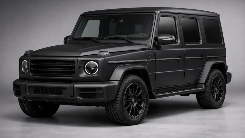 G-Wagon wrapped in black matte PPF vinyl