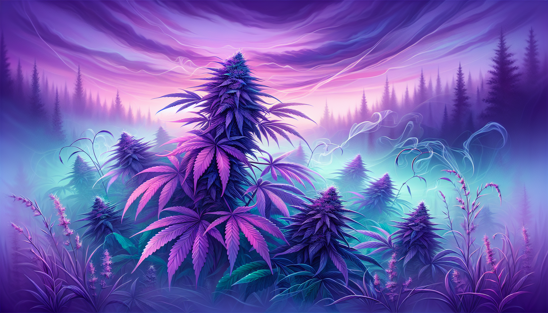 Purple Haze x HHC, bekannt für seine entspannenden Eigenschaften.