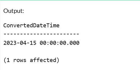Output of parsing strings to datetime