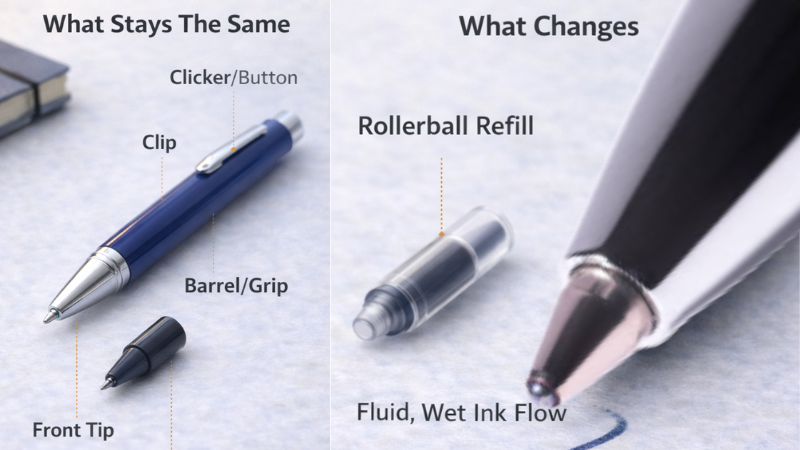 Rollerball Pen Anatomy