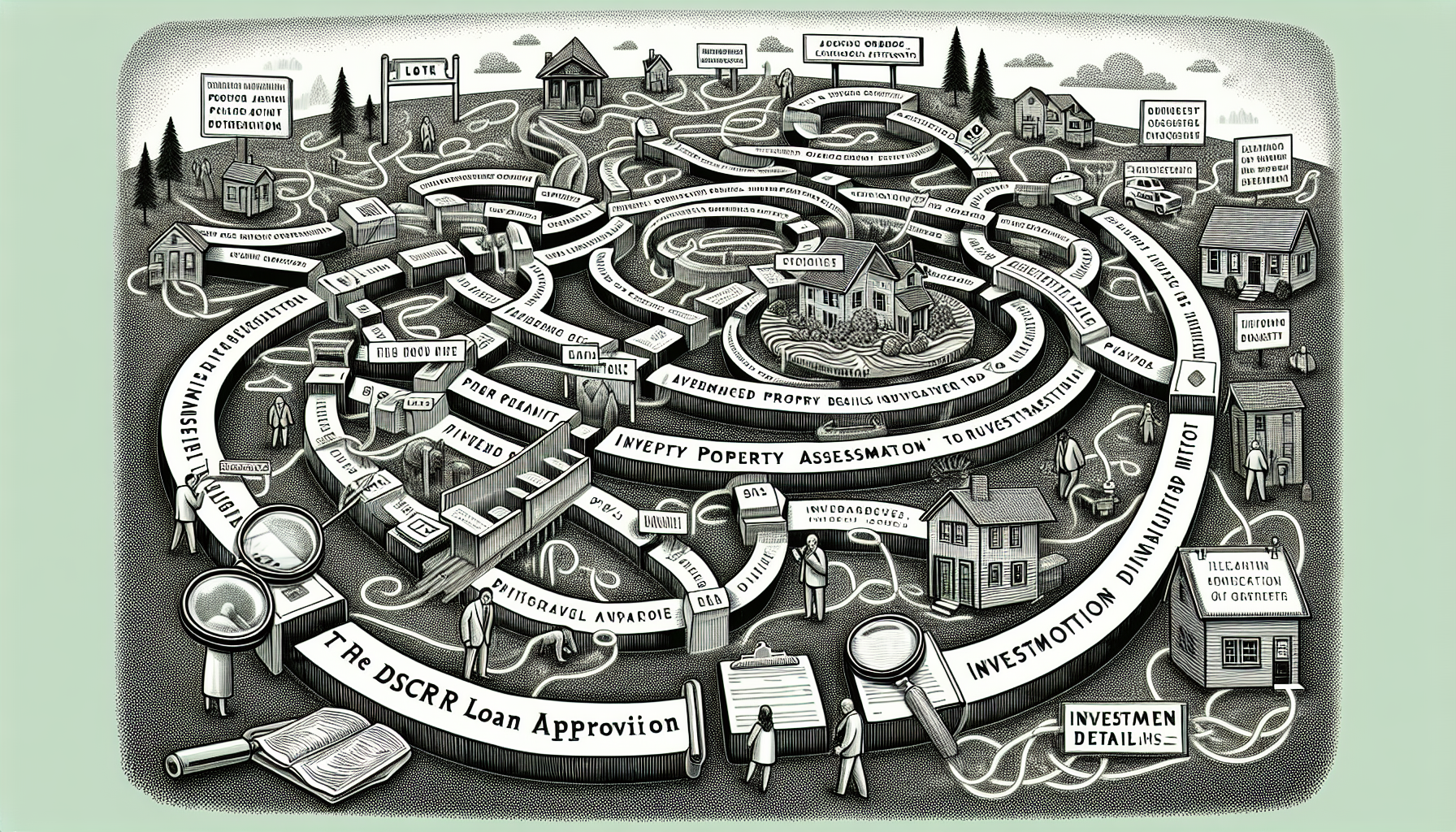 Illustration of loan approval process for DSCR loan in Oregon