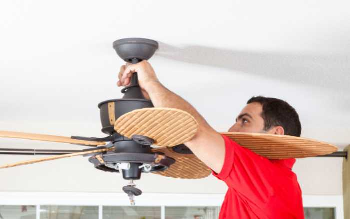 how to prepare for climate change: install ceiling fans to improve air flow and reduce use of air conditioning 