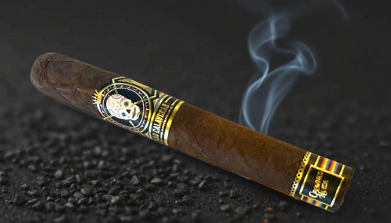 The amazing blend of Las Calaveras Décimo cigars, highlighting key tobacco ingredients.