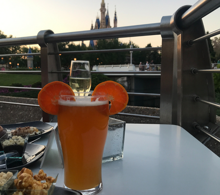 Drinks and desserts at the Magic Kingdom fireworks dessert party