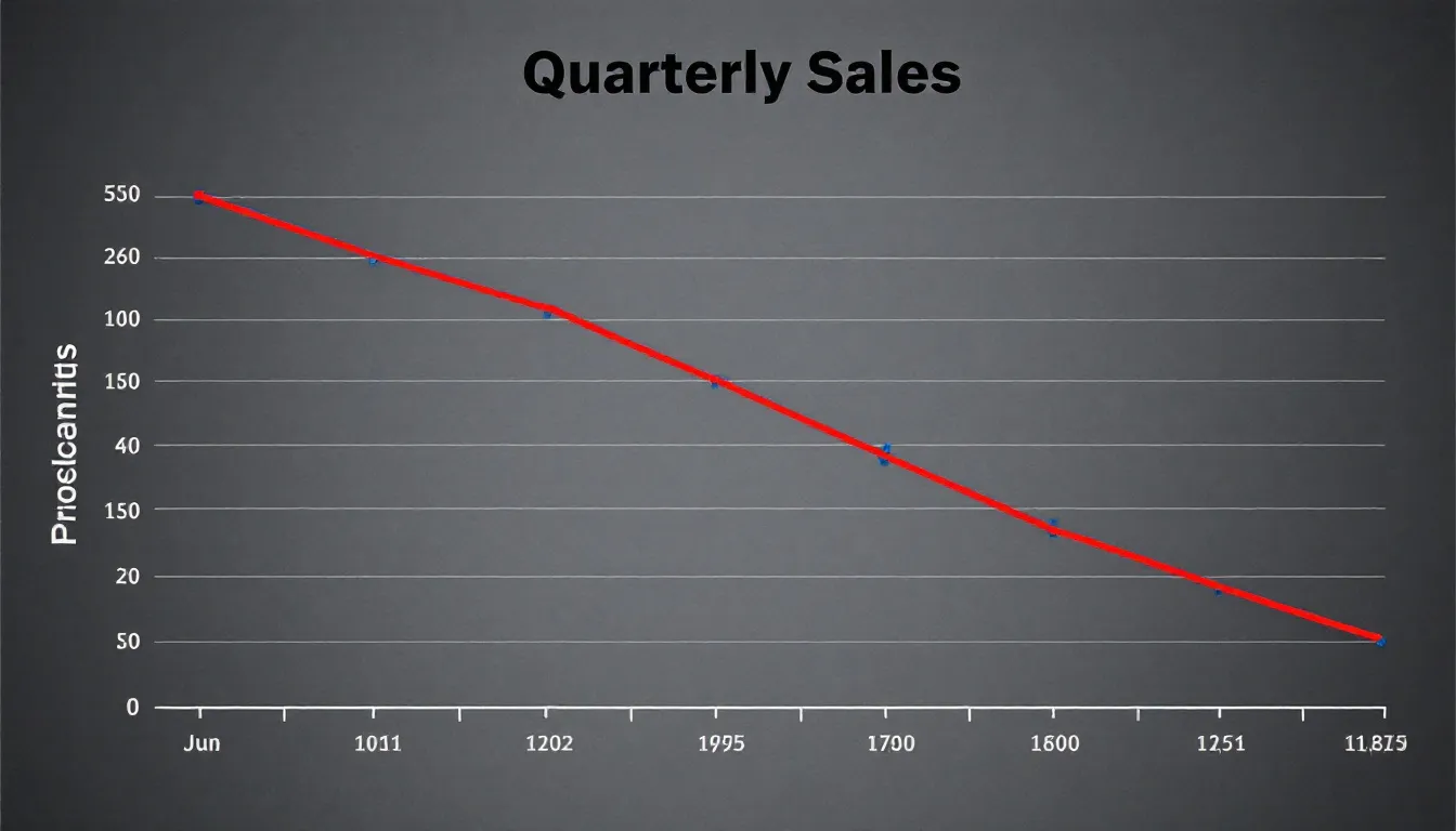 A graph depicting a significant drop in sales, illustrating the challenges faced by Amazon sellers in maintaining buy box eligibility. The downward trend highlights the importance of competitive pricing and seller performance in winning the buy box and maximizing sales volume.