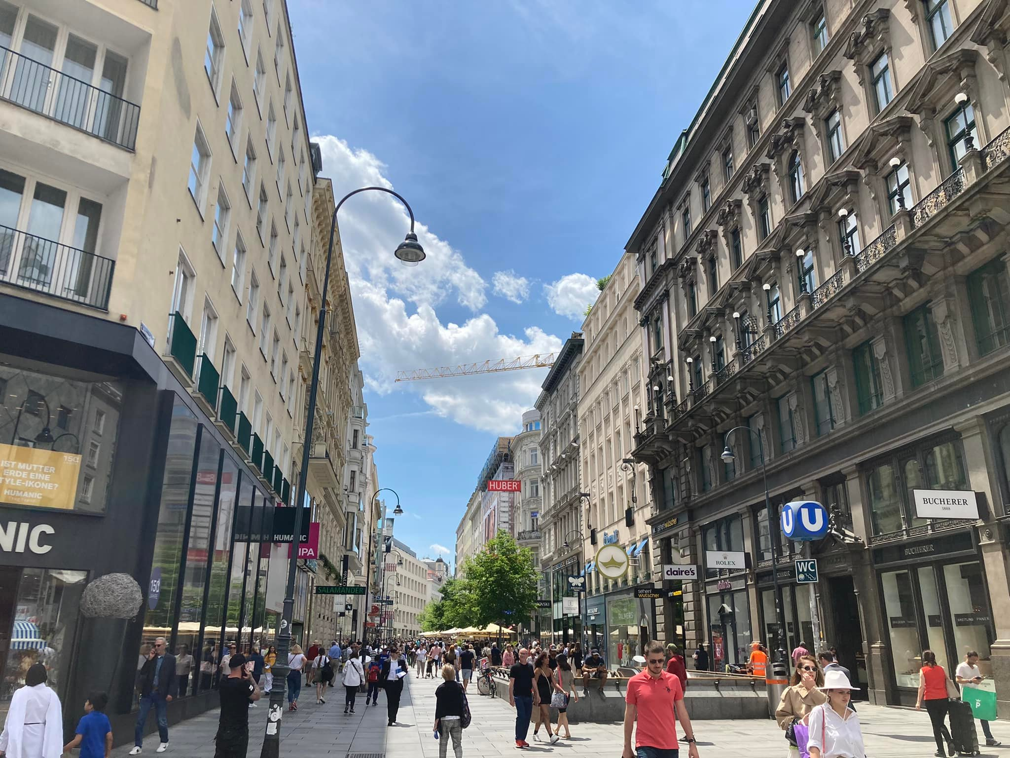 Vienna, shopping district