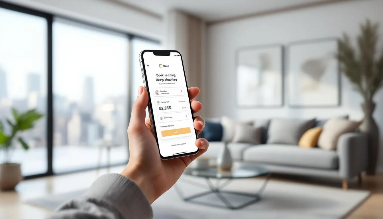 How to book deep cleaning services.
