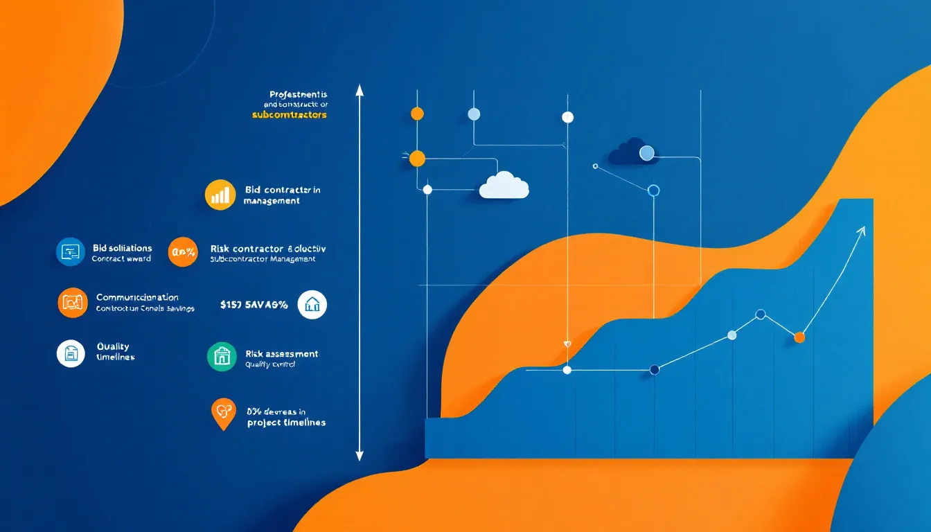 Effective procurement and subcontractor management in construction projects.