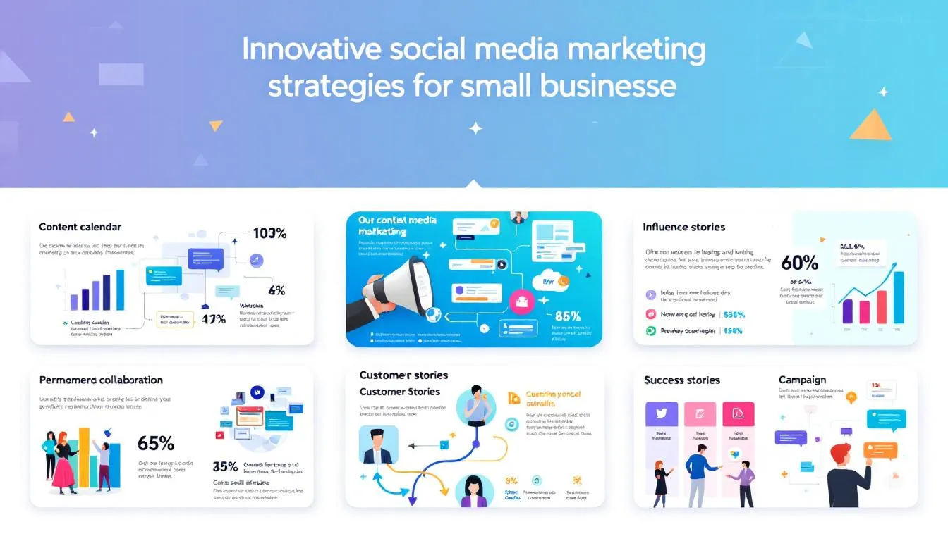 Engaging social media marketing strategies for small businesses.