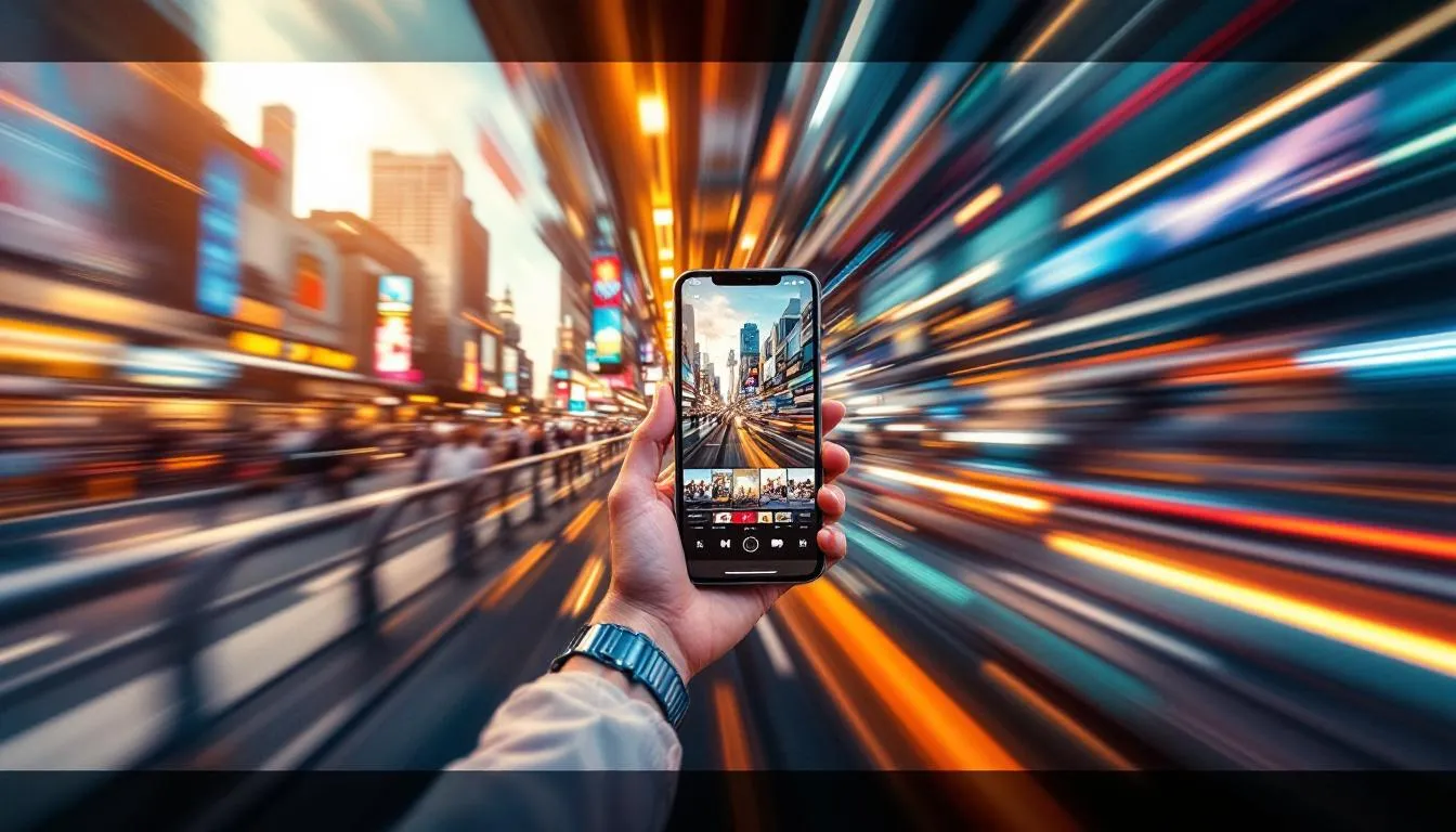 Les meilleures applications de montage vidéo sur iPhone, avec une illustration des logos des applications.