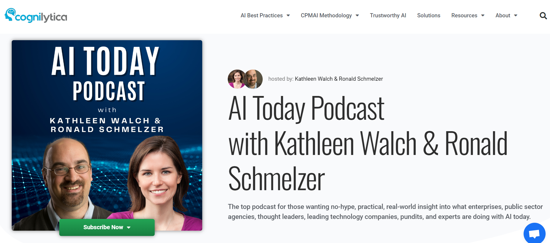 AI Today podcast homepage