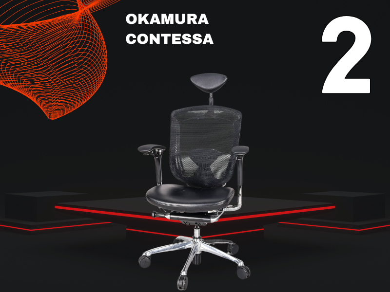 Fotel biurowy ergonomiczny - ranking Brastech 3 Okamura Contessa ranking