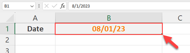 Displaying Dates in Excel Sheet - Short Date Format 