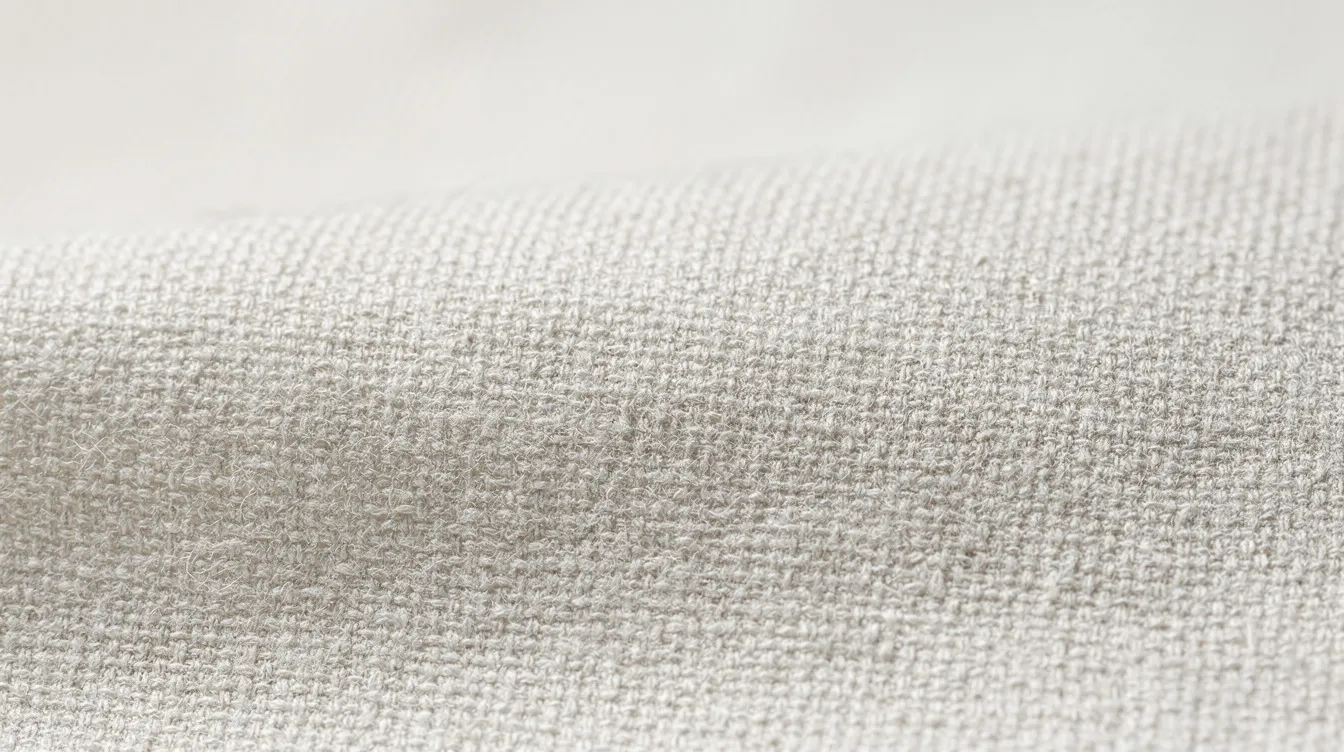 This close-up macro photograph showcases the premium texture of cotton fabric, highlighting a tight and smooth weave that exudes quality and softness, ideal for comfortable t shirts. The intricate details reveal the fabric's breathable and durable nature, making it perfect for everyday wear.