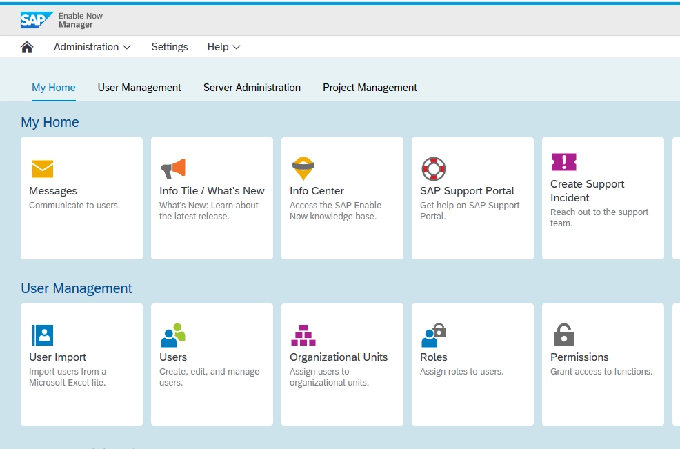 SAP Enable Now features