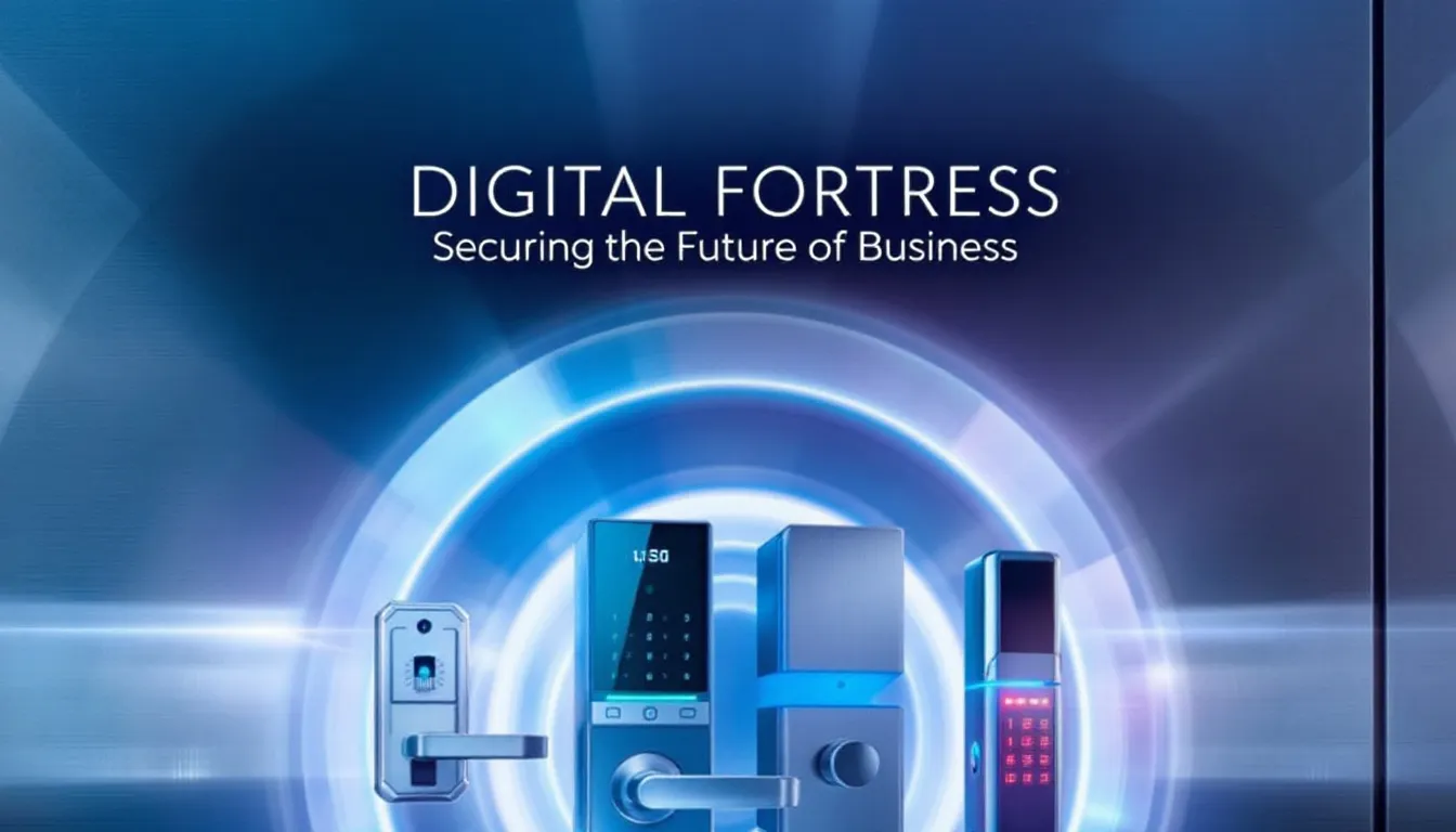 An overview of different types of electronic locks used in businesses, showcasing their features.