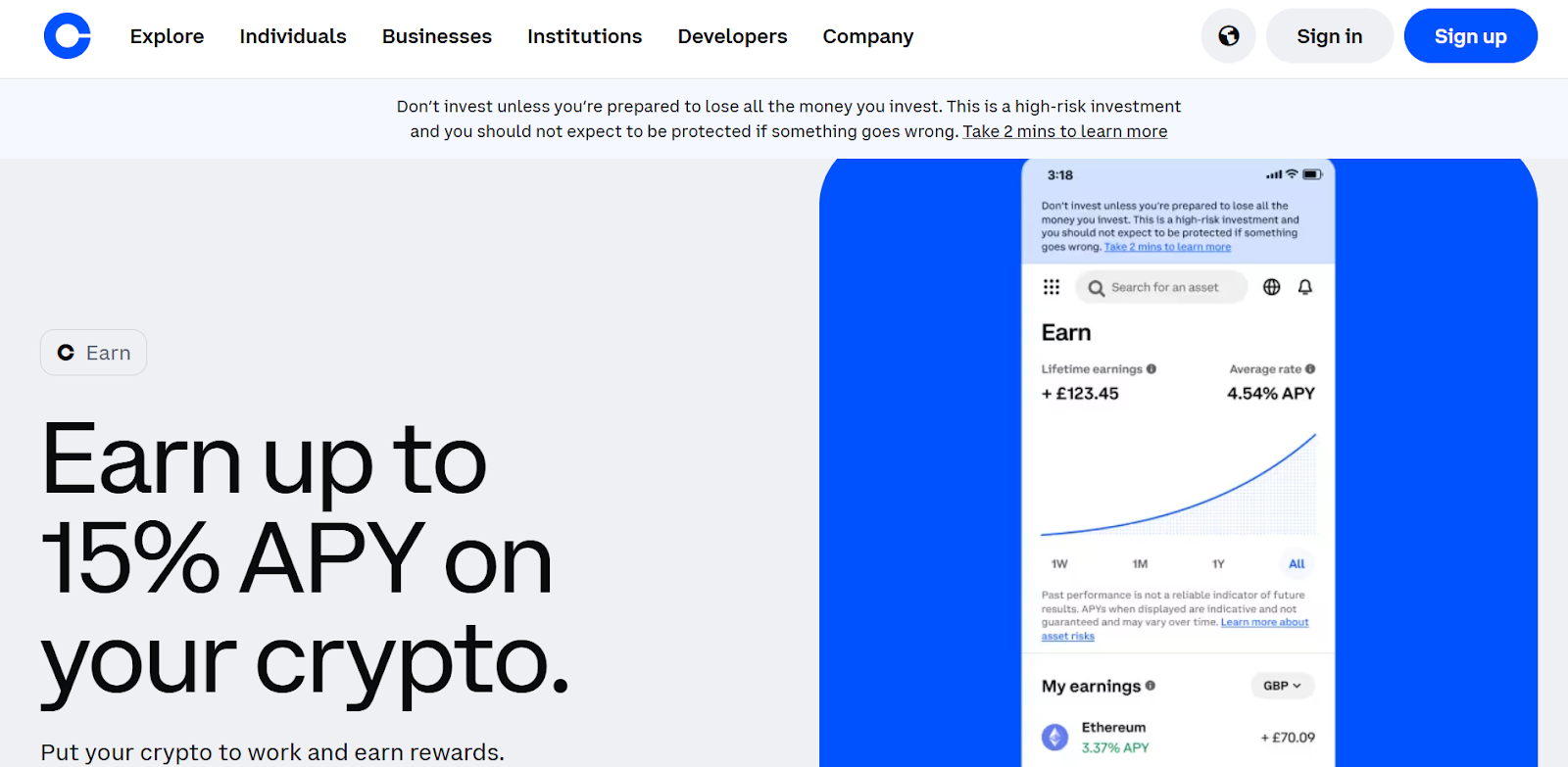 Coinbase Staking Platform