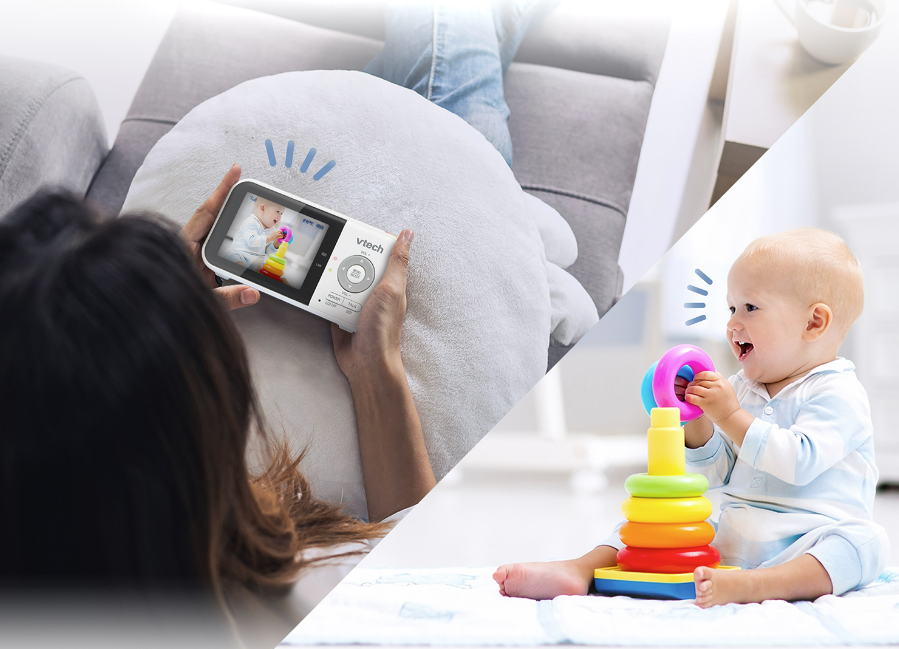 Talkback feature on VTech baby monitor
