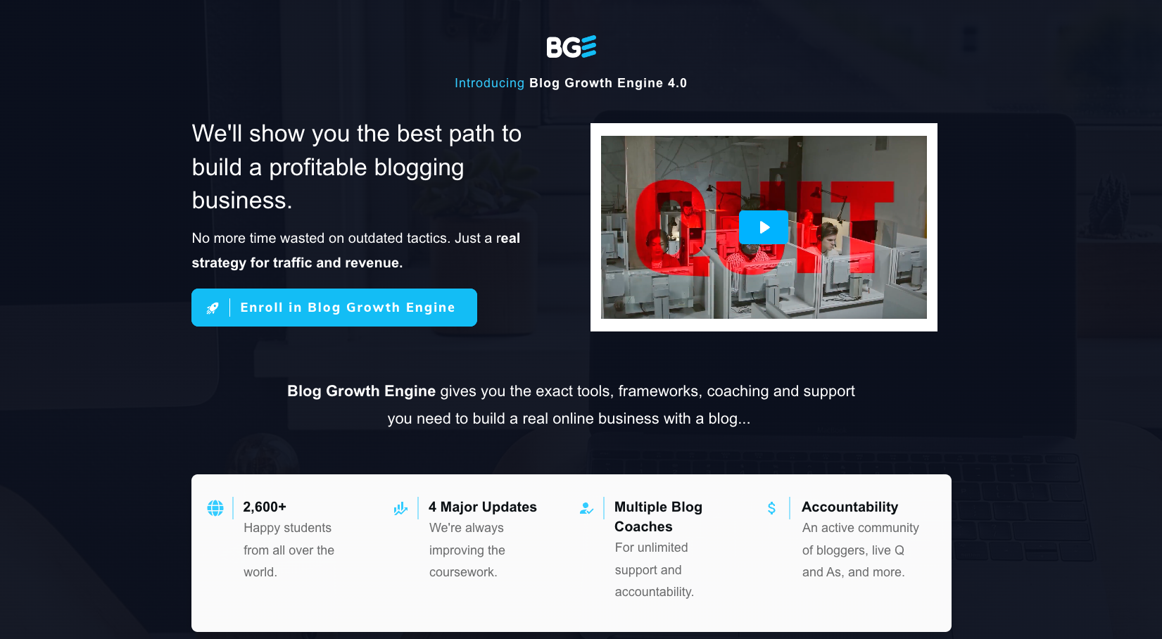Blog Growth Engine online business course