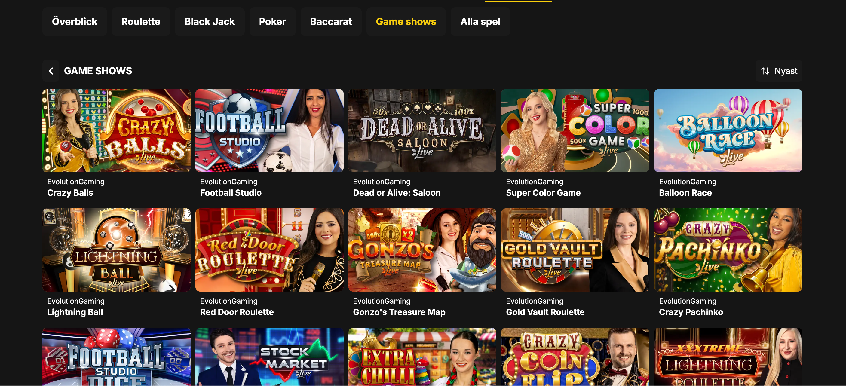 Bethard game shows