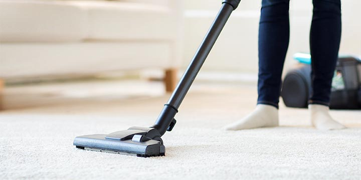 Vacuum the ceiling and your entire floor to remove dust bunnies and have clean floors