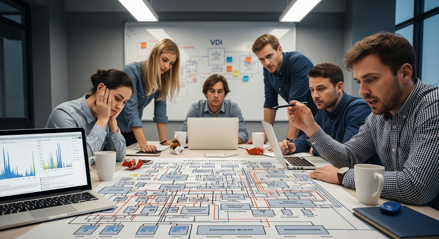 University IT team overwhelmed by managing layered VDI infrastructure components.