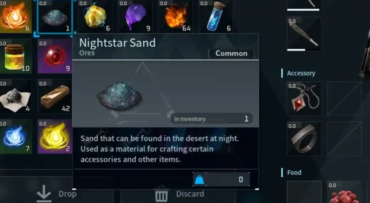 Nightstar Sand Palworld