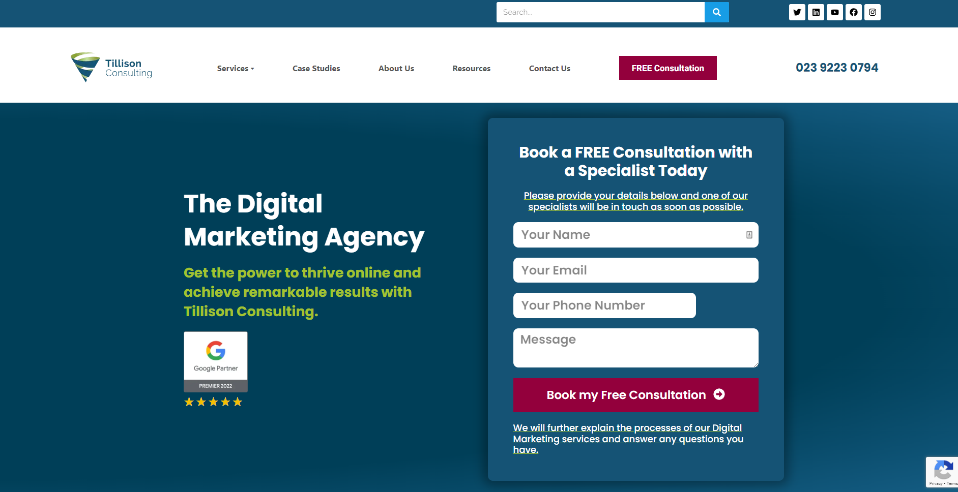 tillison consulting, the digital marketing agency, ecommerce site