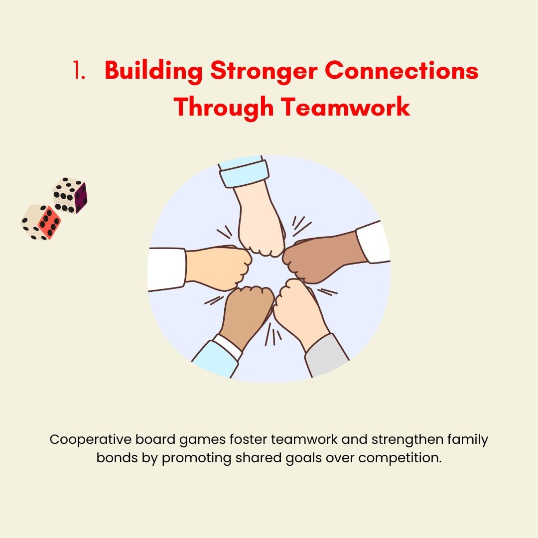 Cooperative board games foster teamwork and strengthen family bonds