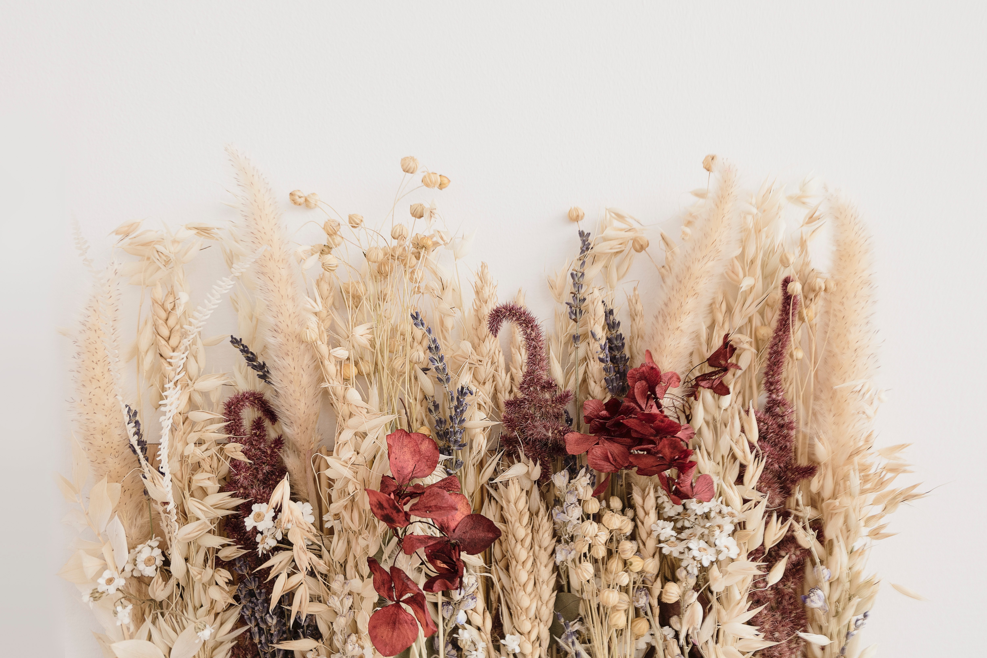 dried flowers are the perfect choice when decorating your home in autumn