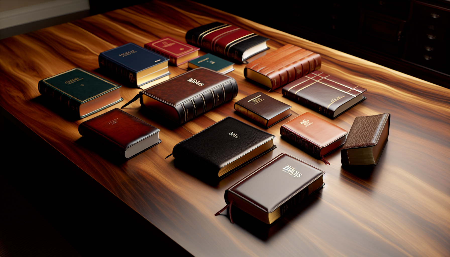 A collection of premium Bibles