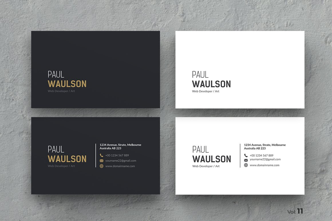 Business card design by ThemeDevisers on Creative Market