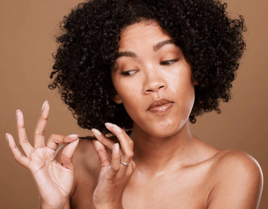 dry ends on relaxed hair